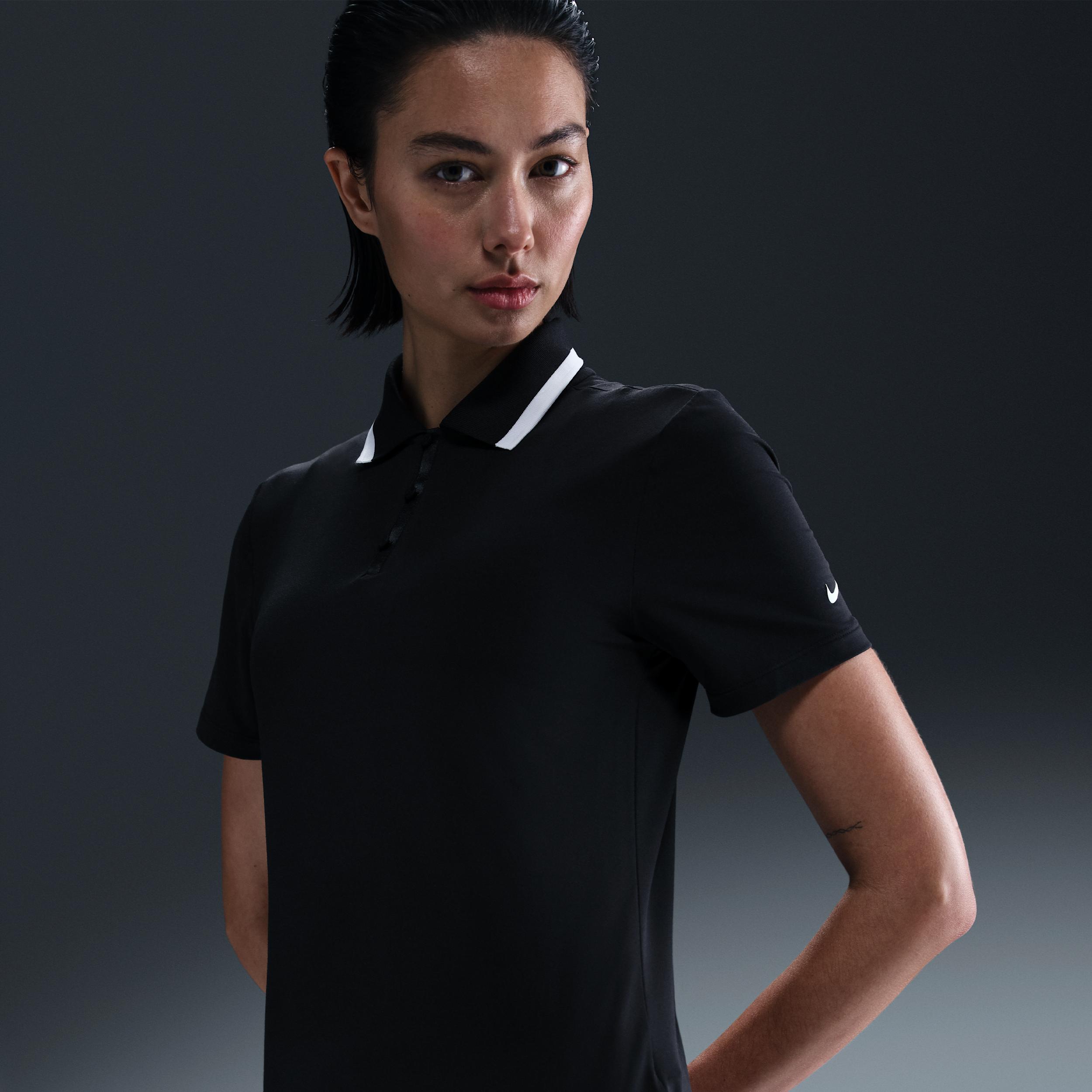 Nike Womens Tour Dri-FIT Short-Sleeve Golf Polo | FZ6297-100 Product Image