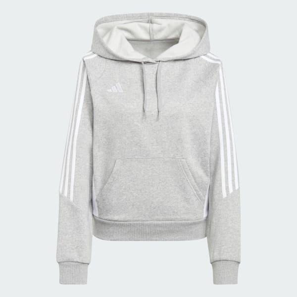 adidas Tiro 24 Sweat Hoodie Medium Grey Heather XS Womens Product Image