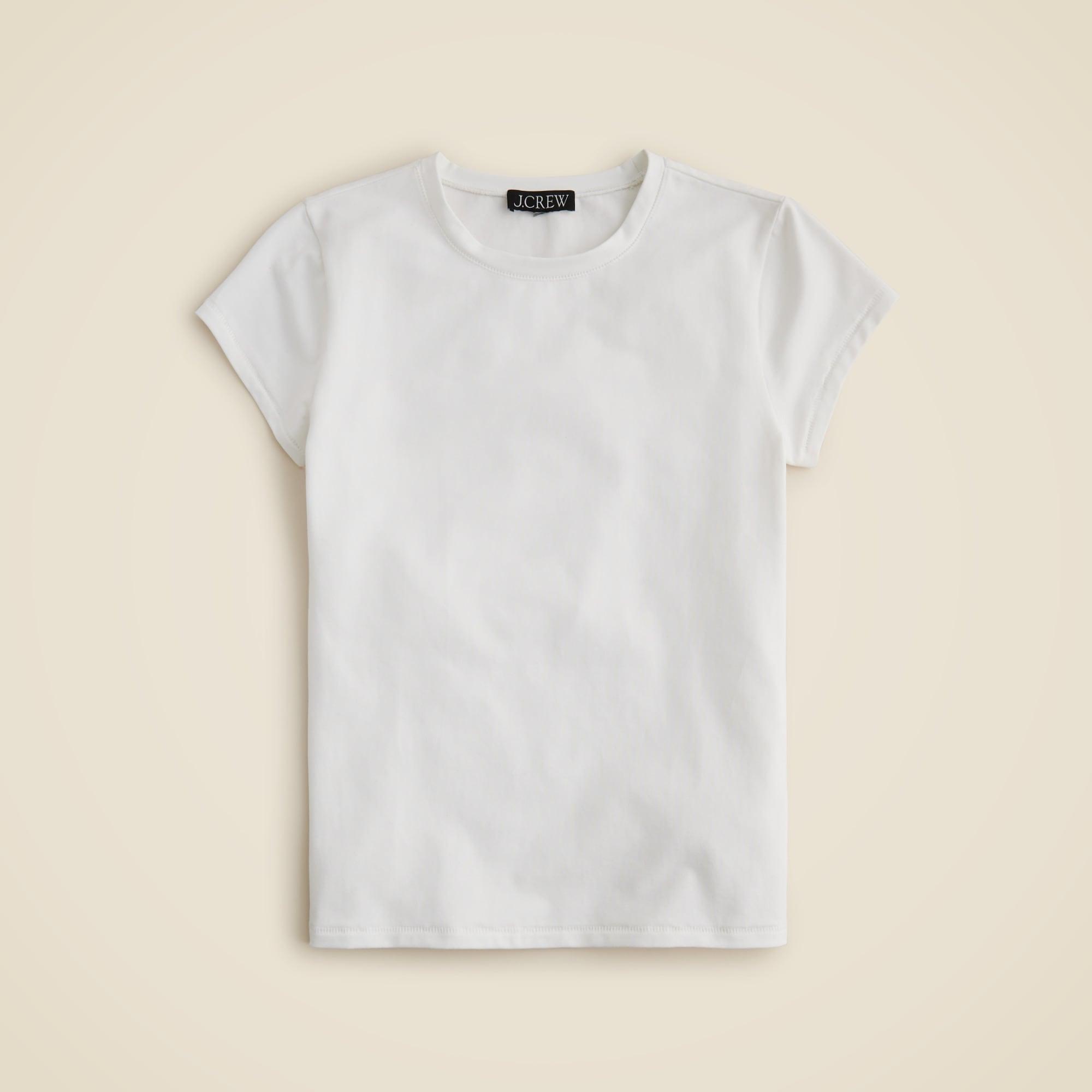 Stretch cotton short-sleeve T-shirt Product Image