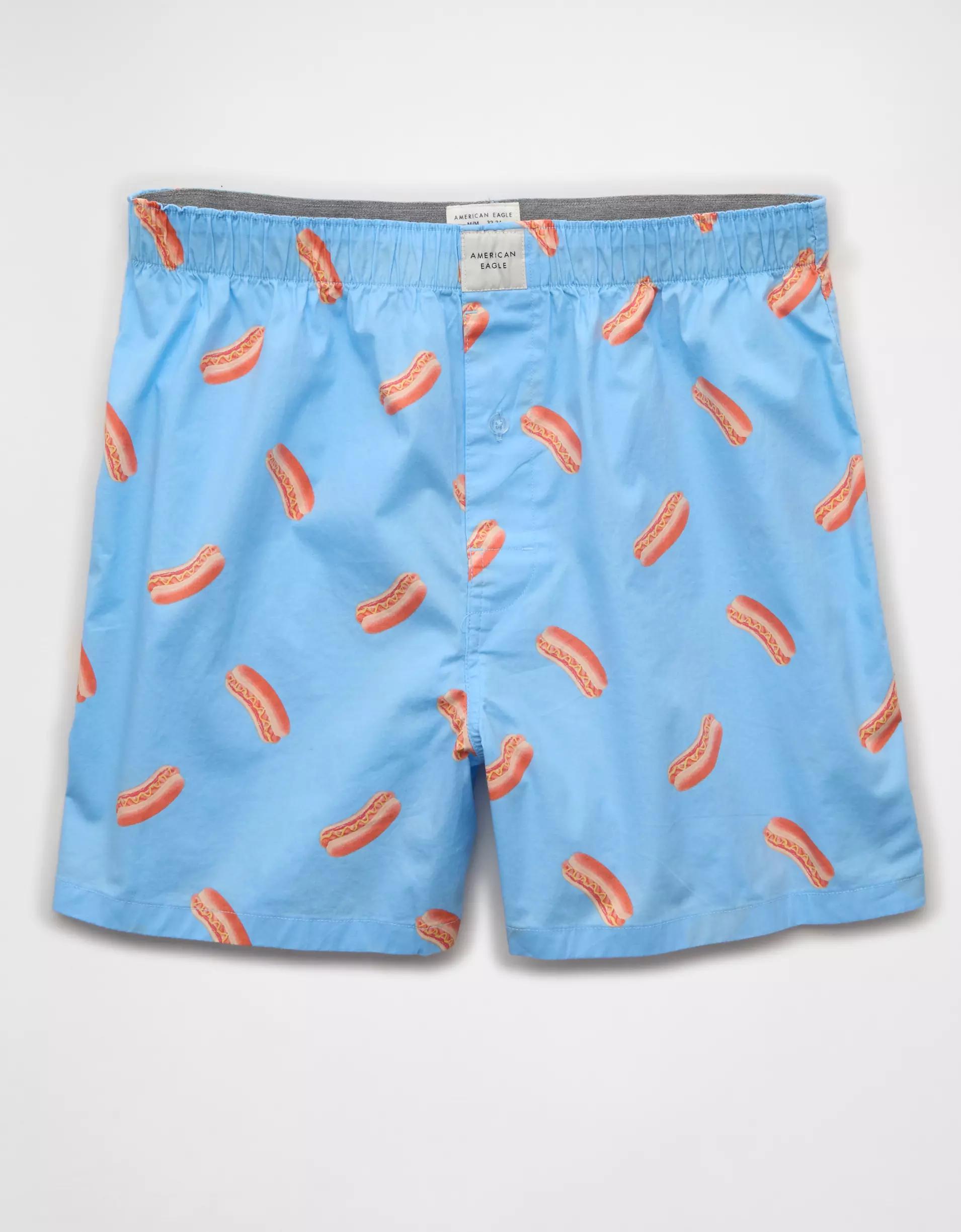 AEO Men's Hot Dogs Poplin Boxer Short Product Image