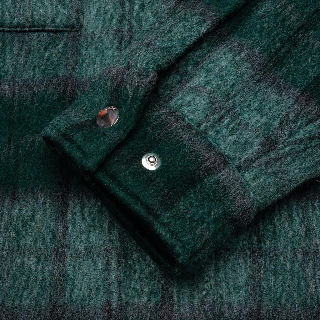 Brushed Plaid Overshirt - Aqua Multi Male Product Image