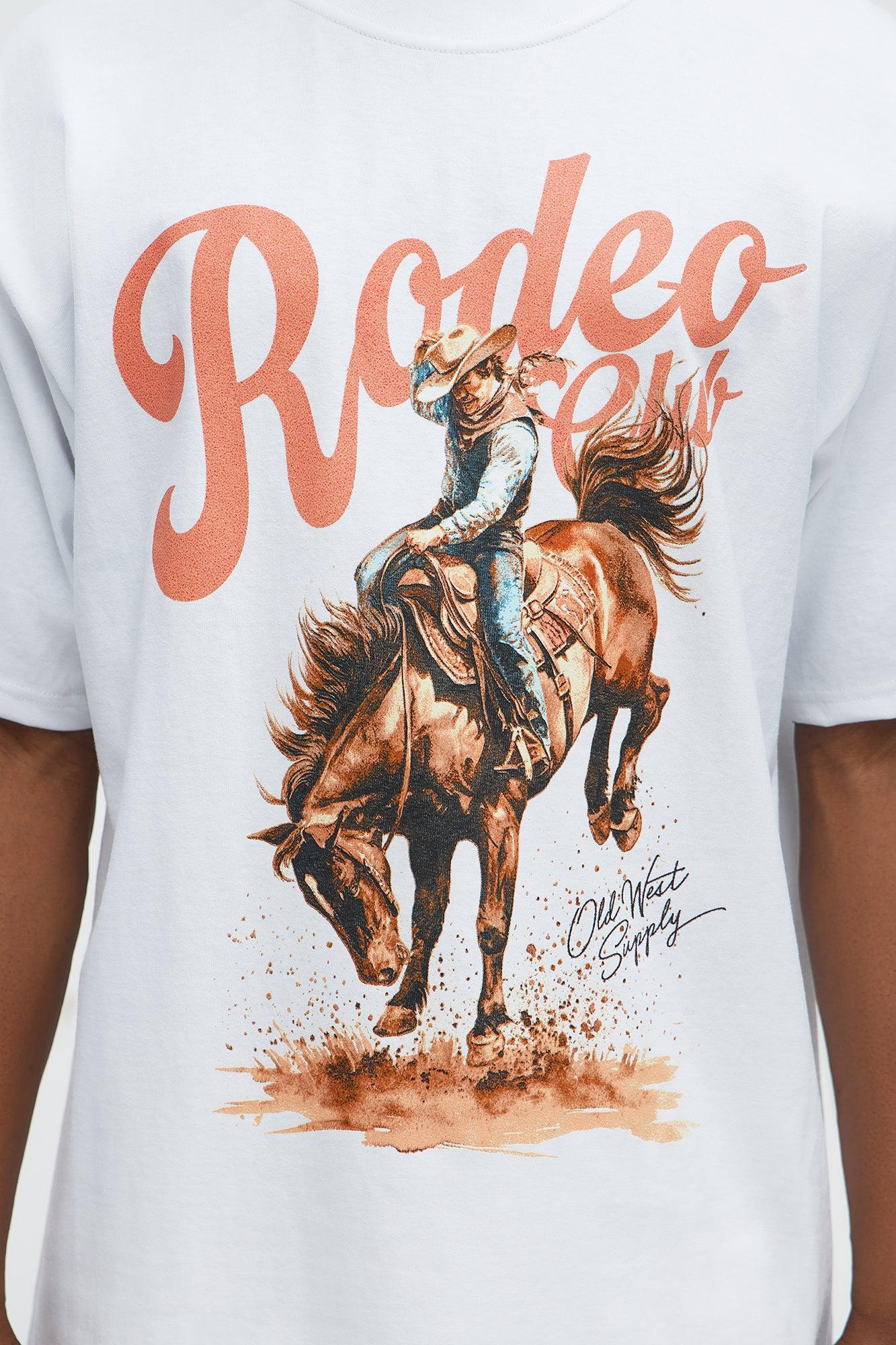 Rodeo Club Oversized Short Sleeve Tee - White Male Product Image