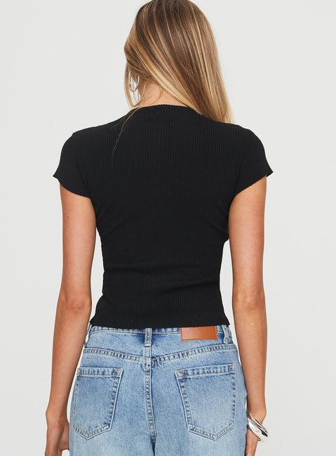 Suzu Knit Top Black Product Image