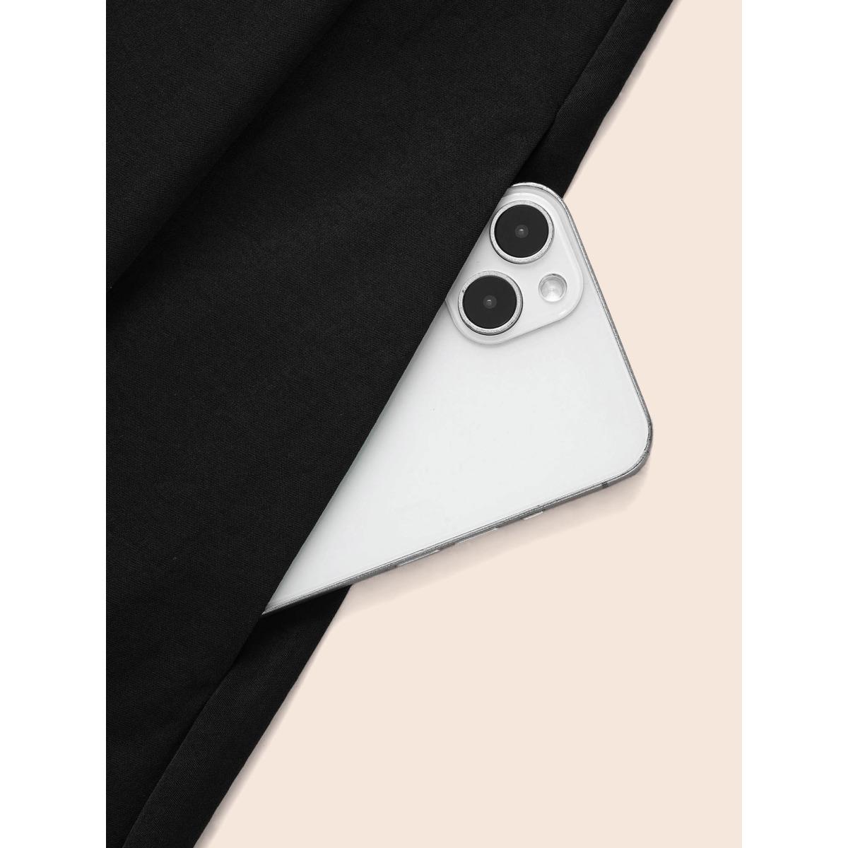 Plus Size Black And White Pleated Ribbon Midi Dress Black Women Cocktail Contrast Party Curvy Bloomchic 30/6X Product Image