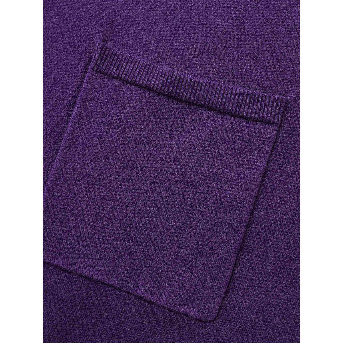 Plus Size Supersoft Essentials Celestial Embroidered Cardigan Eggplant Women Casual Loose Long Sleeve Everyday Cardigans BloomChic 30/6X Product Image