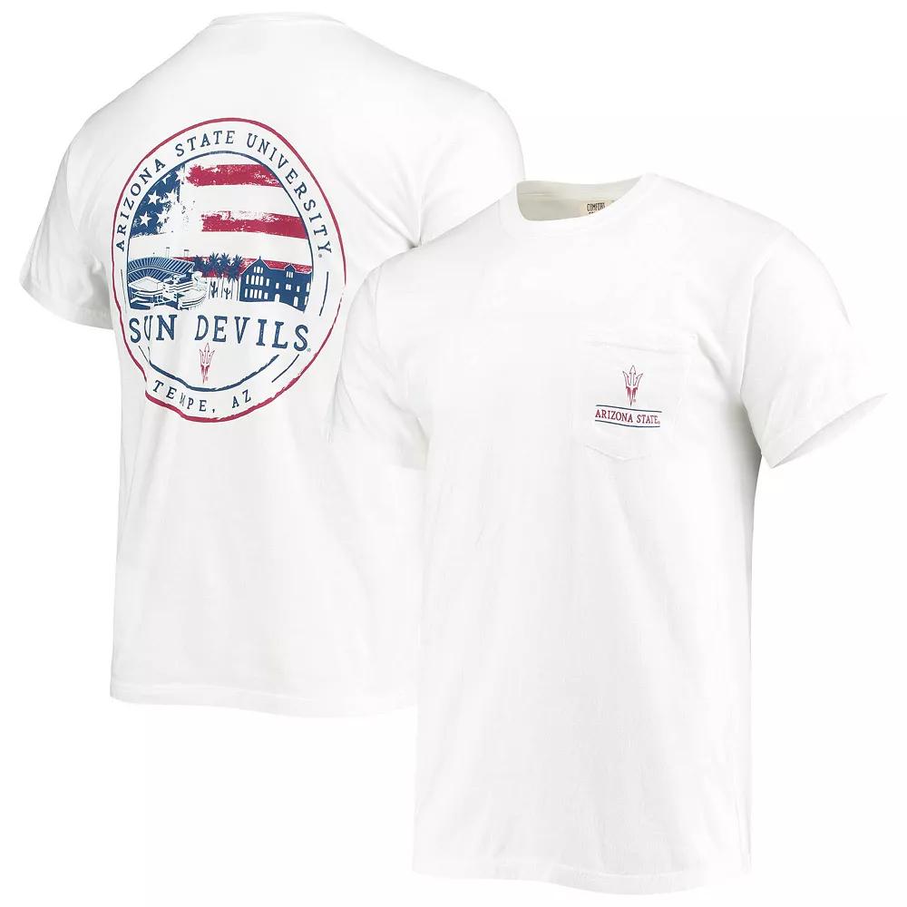 Men's White Arizona State Sun Devils Campus Americana T-Shirt,  Product Image