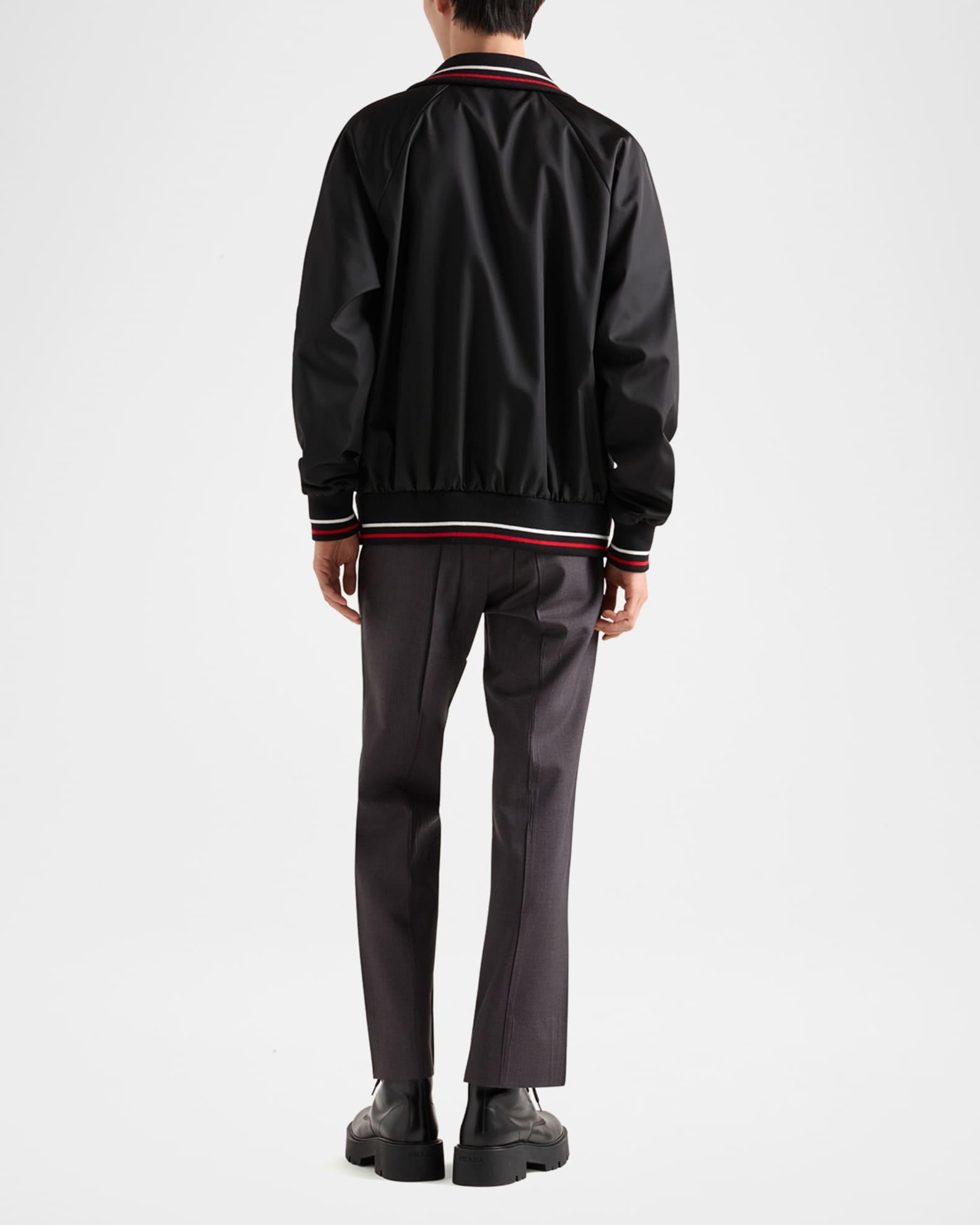 Men's Re-Nylon Jacket with Stripe Details Product Image