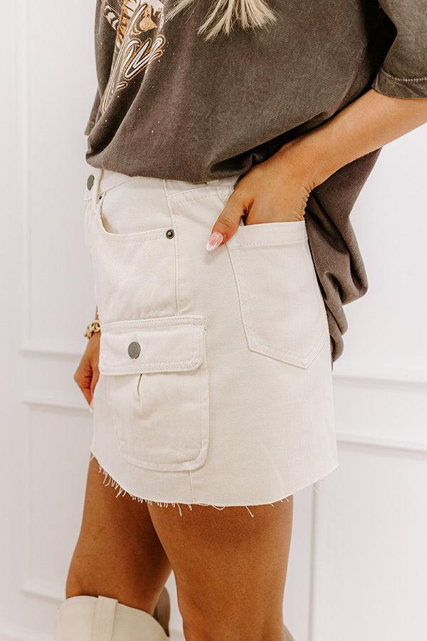 The Lizzy High Waist Cargo Mini Skirt Product Image