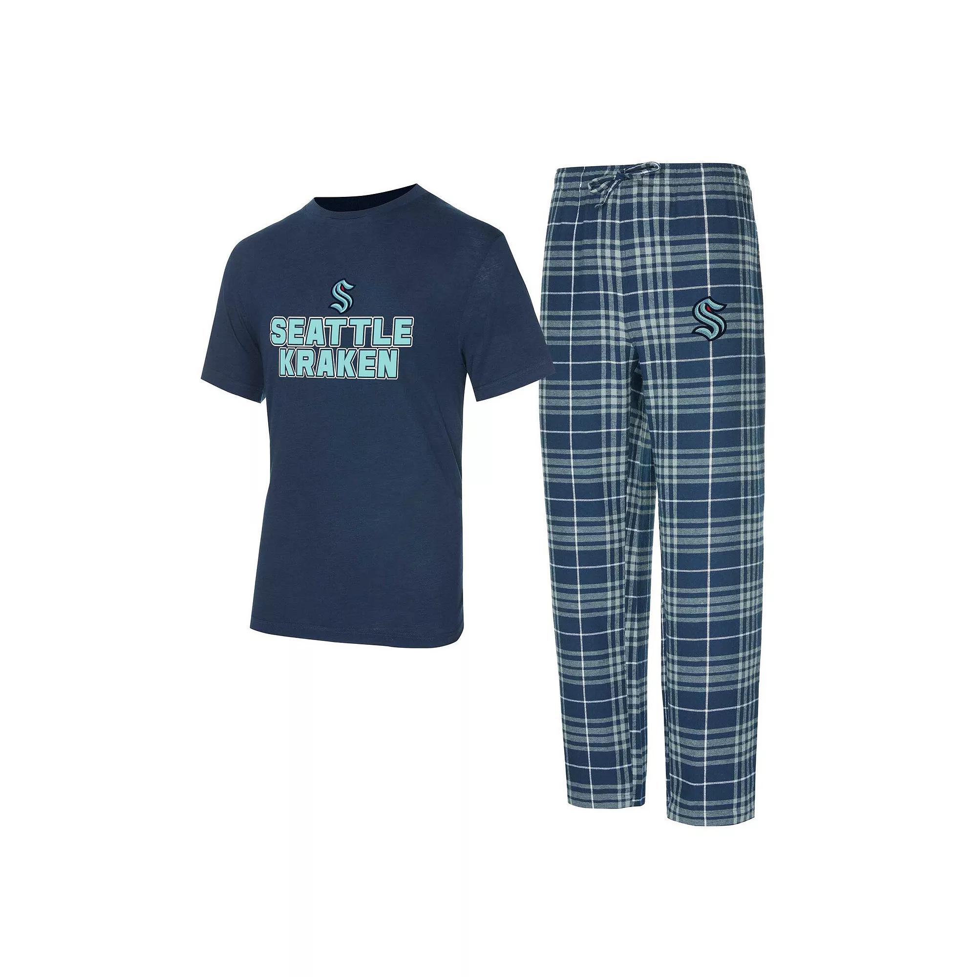 Men's Concepts Sport Seattle Kraken Vector T-Shirt & Pants Sleep Set,  Product Image