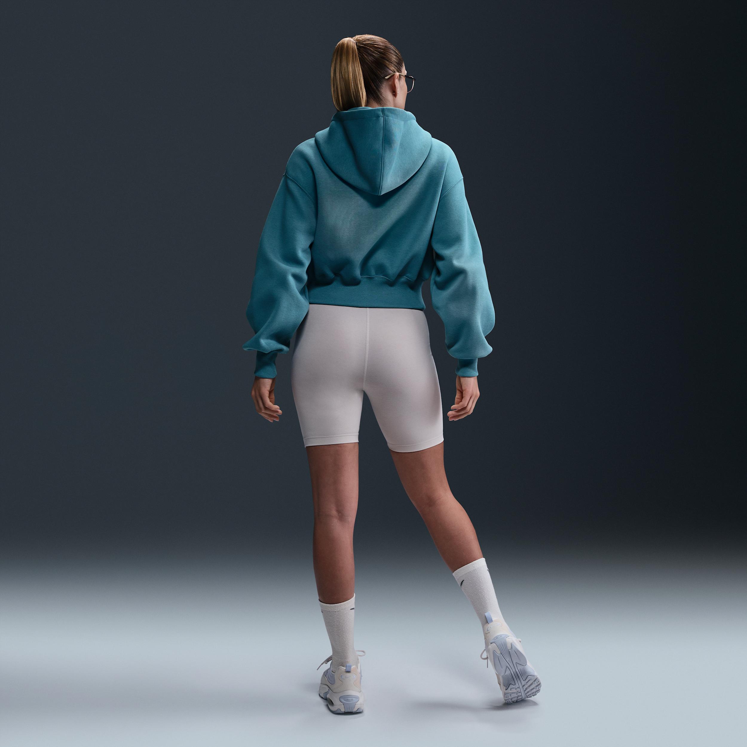 Women's Nike Sportswear Phoenix Fleece Loose Cropped Full-Zip Hoodie Product Image