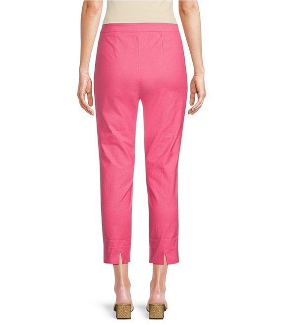 FRANCES VALENTINE Lucy Stretch Cotton High Rise Slim Leg Pants Product Image