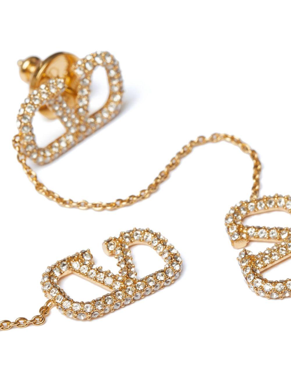 VLogo Signature drop earrings Product Image