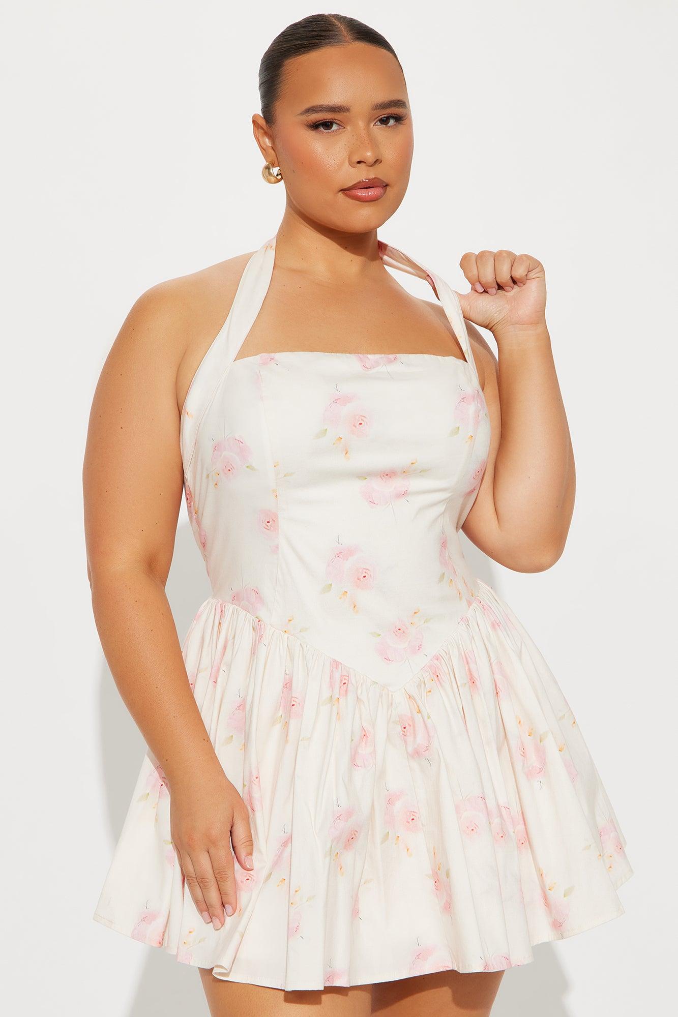 Arabelle Floral Mini Dress - Pink/combo Product Image
