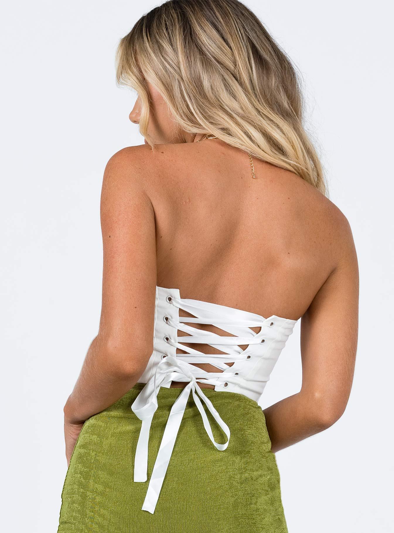 Endless Love Corset Top White Product Image