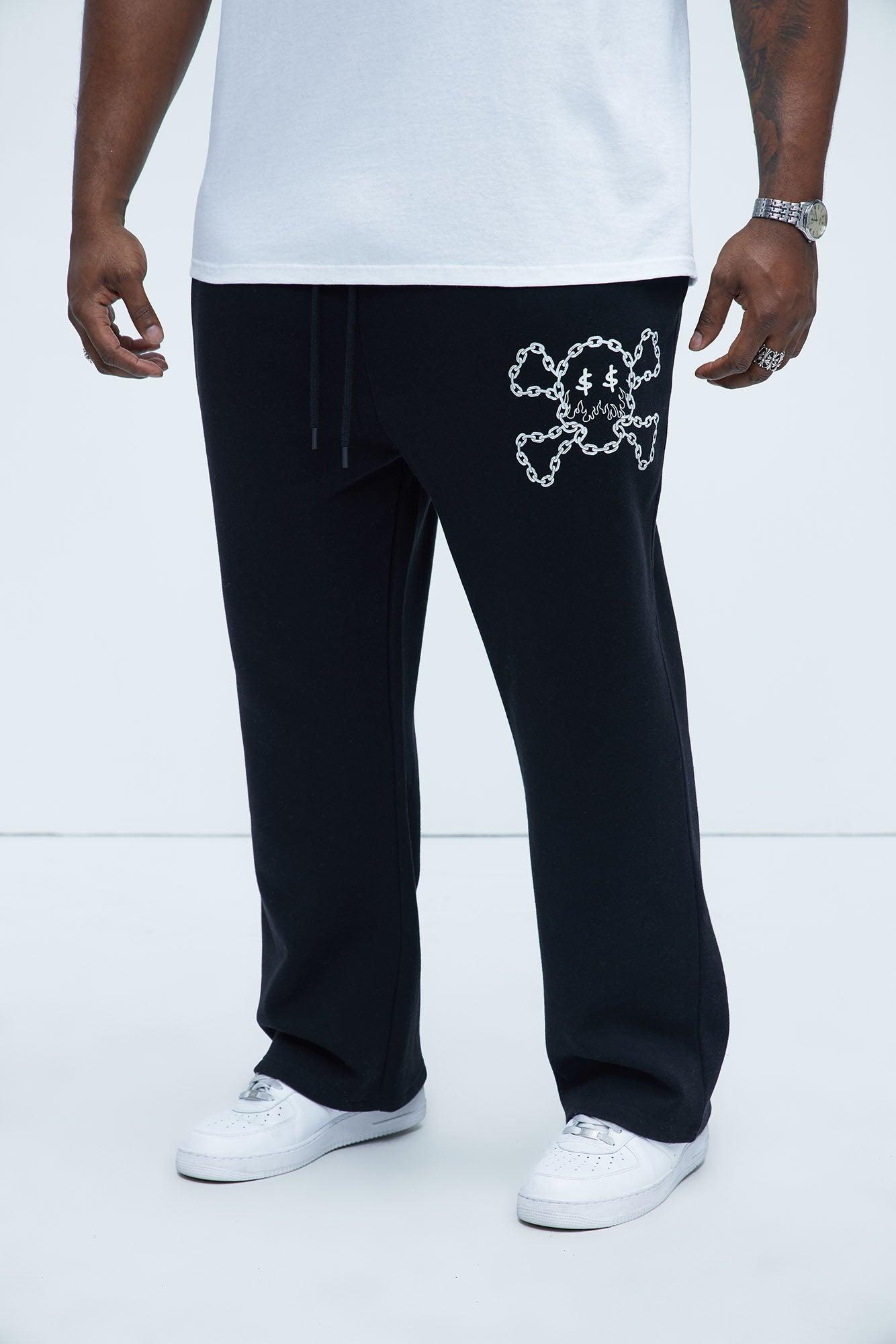 Tyson Chained To The Money Straight Sweatpants - Black Product Image