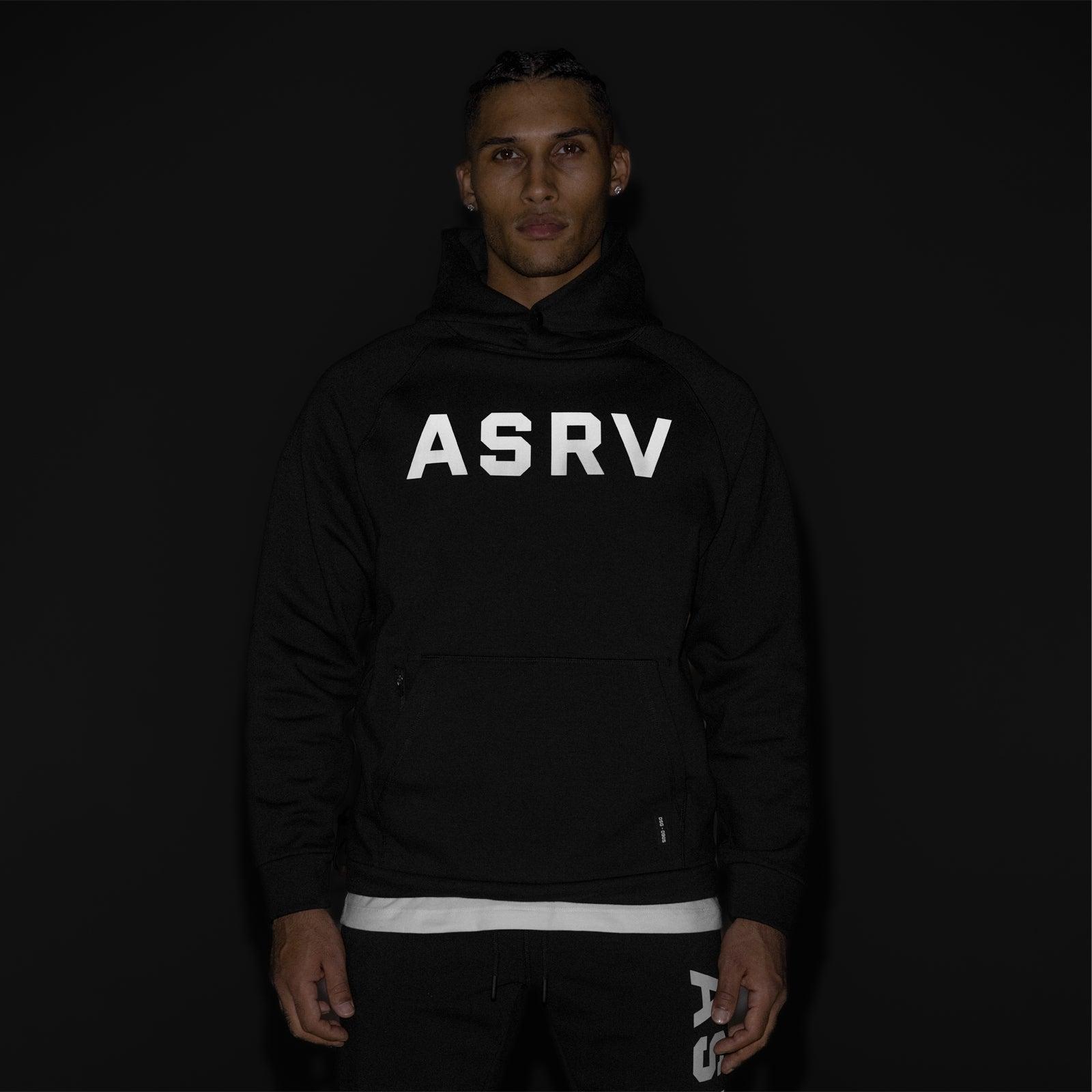 0905. Tech-Terry™ Weather-Ready Training Hoodie - Black "ASRV" Product Image