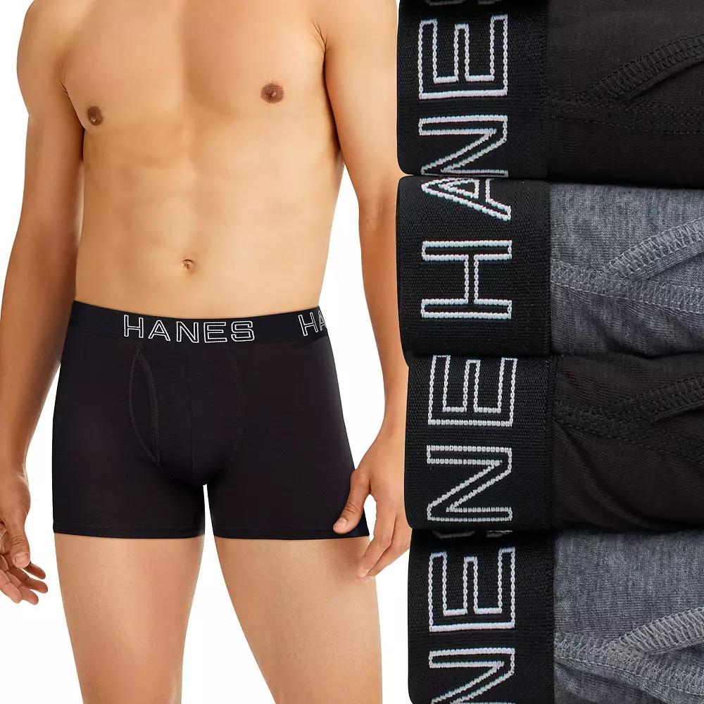 Men's Hanes® 4-Pack Ultimate Total Support Pouch Moisture-Wicking Trunk Underwear,  Product Image