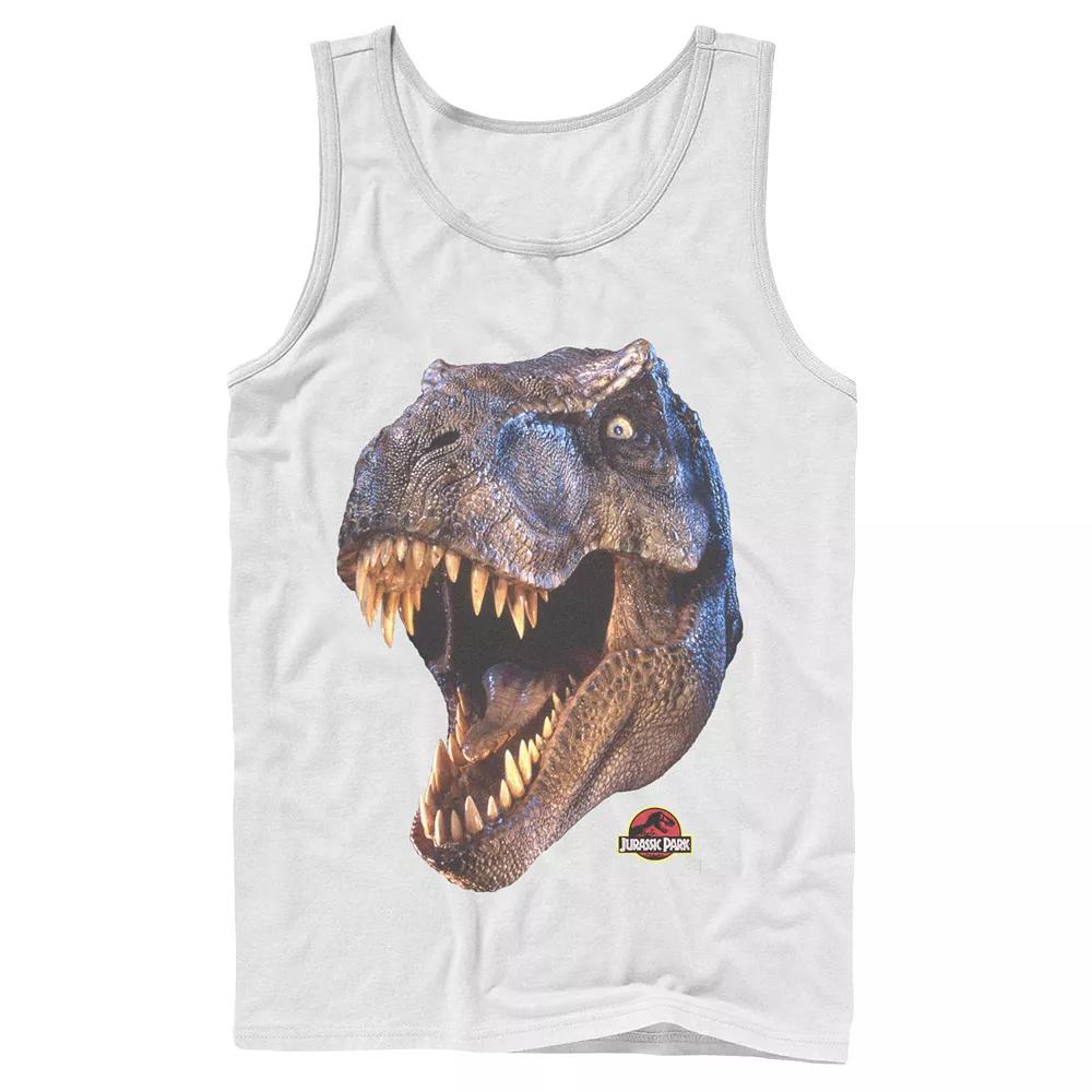 Men's Jurassic Park T-Rex Head Roar Tank Top,  Product Image