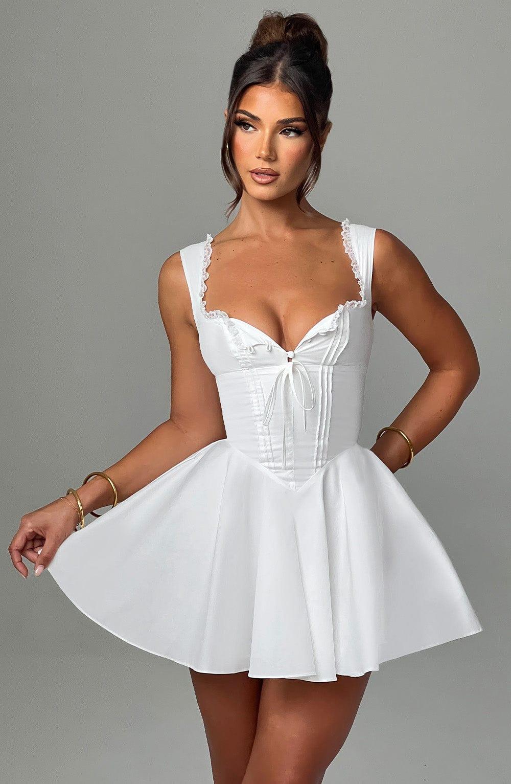 Antonella Mini Dress - Ivory Product Image