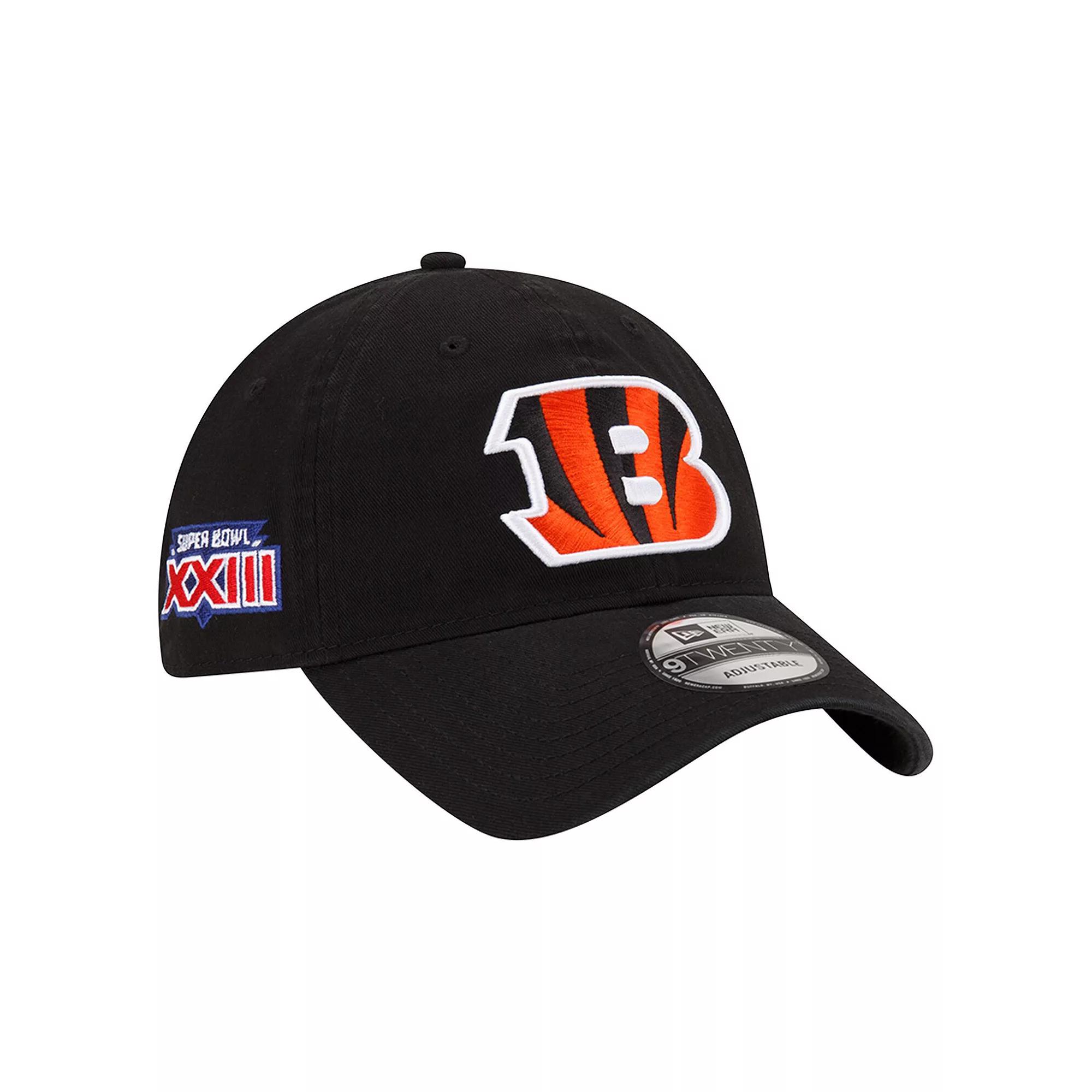 Men's New Era Black Cincinnati Bengals Distinct 9TWENTY Adjustable Hat Product Image