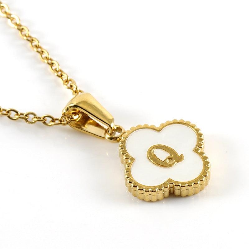 Clover Initial Necklace Product Image