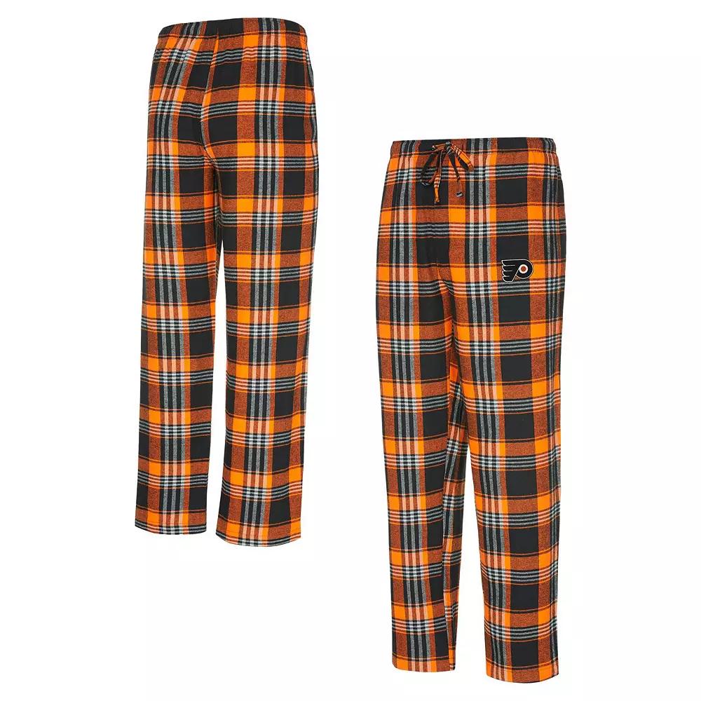 Men's Concepts Sport Orange/Black Philadelphia Flyers Region Flannel Sleep Pants,  Product Image