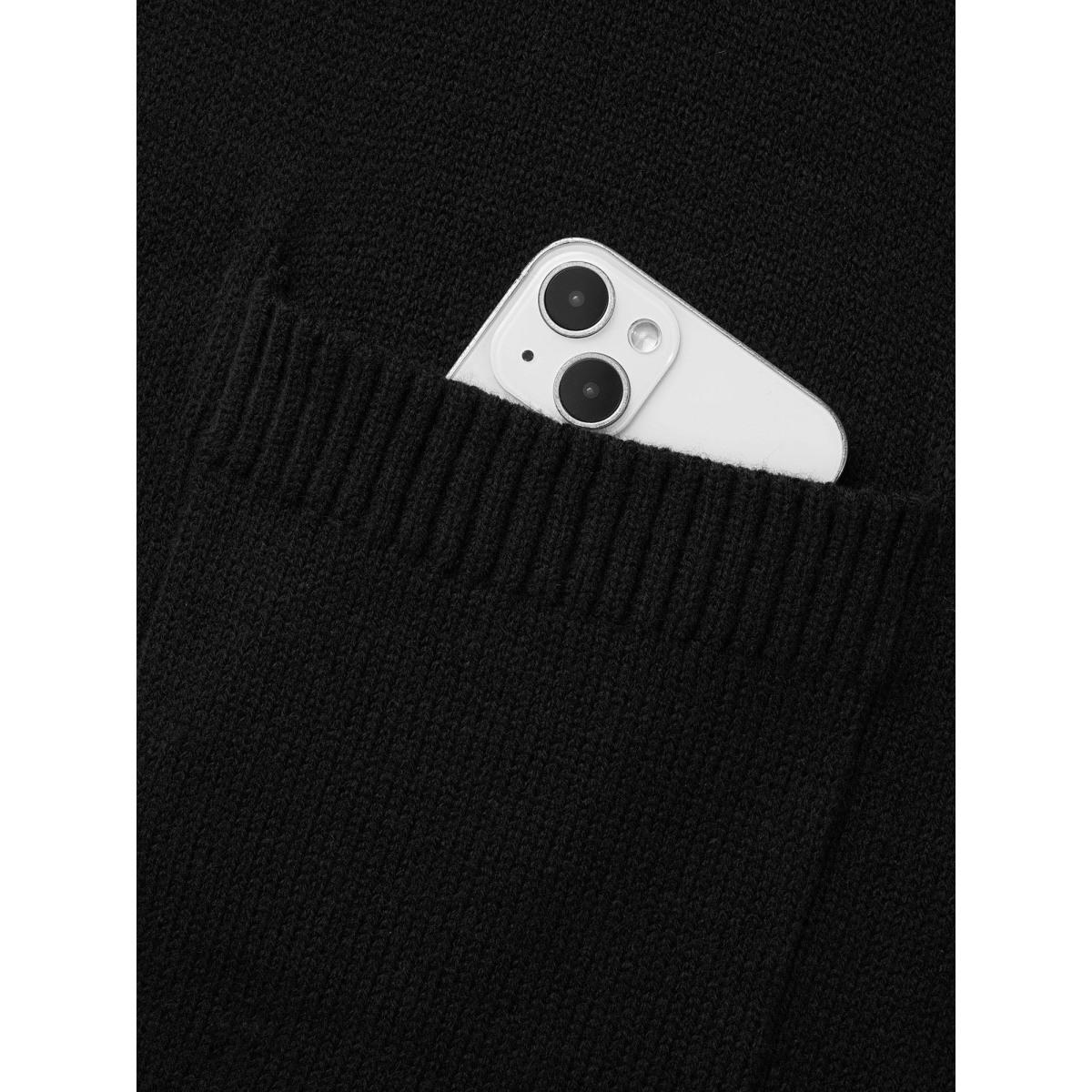 Plus Size Bandana Geometric Raglan Sleeve Cardigan Black Women Casual Loose Long Sleeve Everyday Cardigans BloomChic 28/5X Product Image