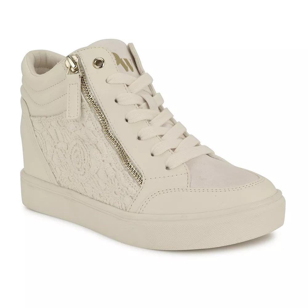Nine West Tons Women's High Top Wedge Sneakers,  Product Image
