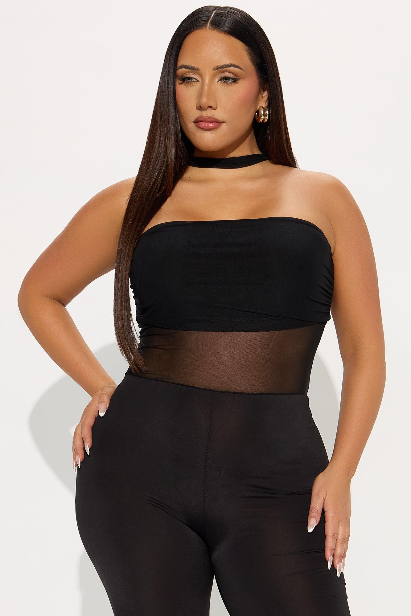 Off-limits Sheer Mesh Jumpsuit - Black Product Image
