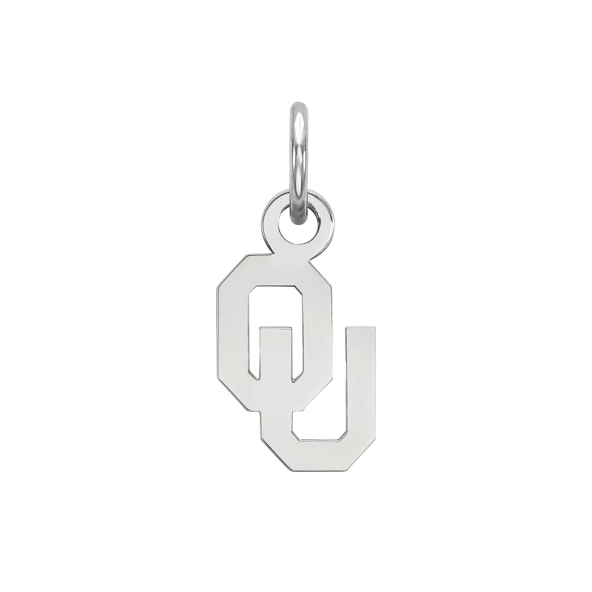 LogoArt 14K White Gold Oklahoma Sooners Pendant, Women's,  Product Image