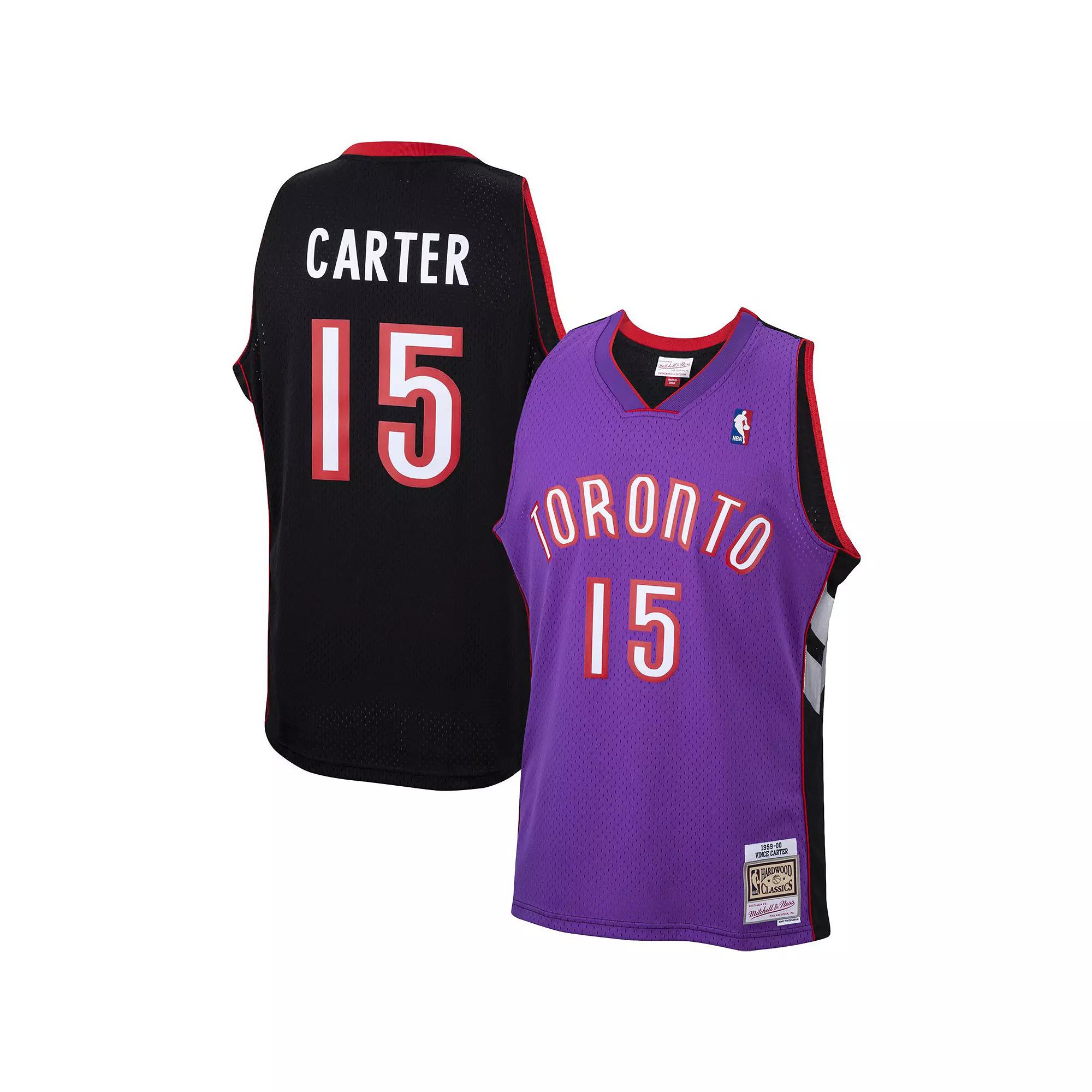 Men's Mitchell & Ness Vince Carter Purple Toronto Raptors Hardwood Classics Swingman Jersey,  Product Image