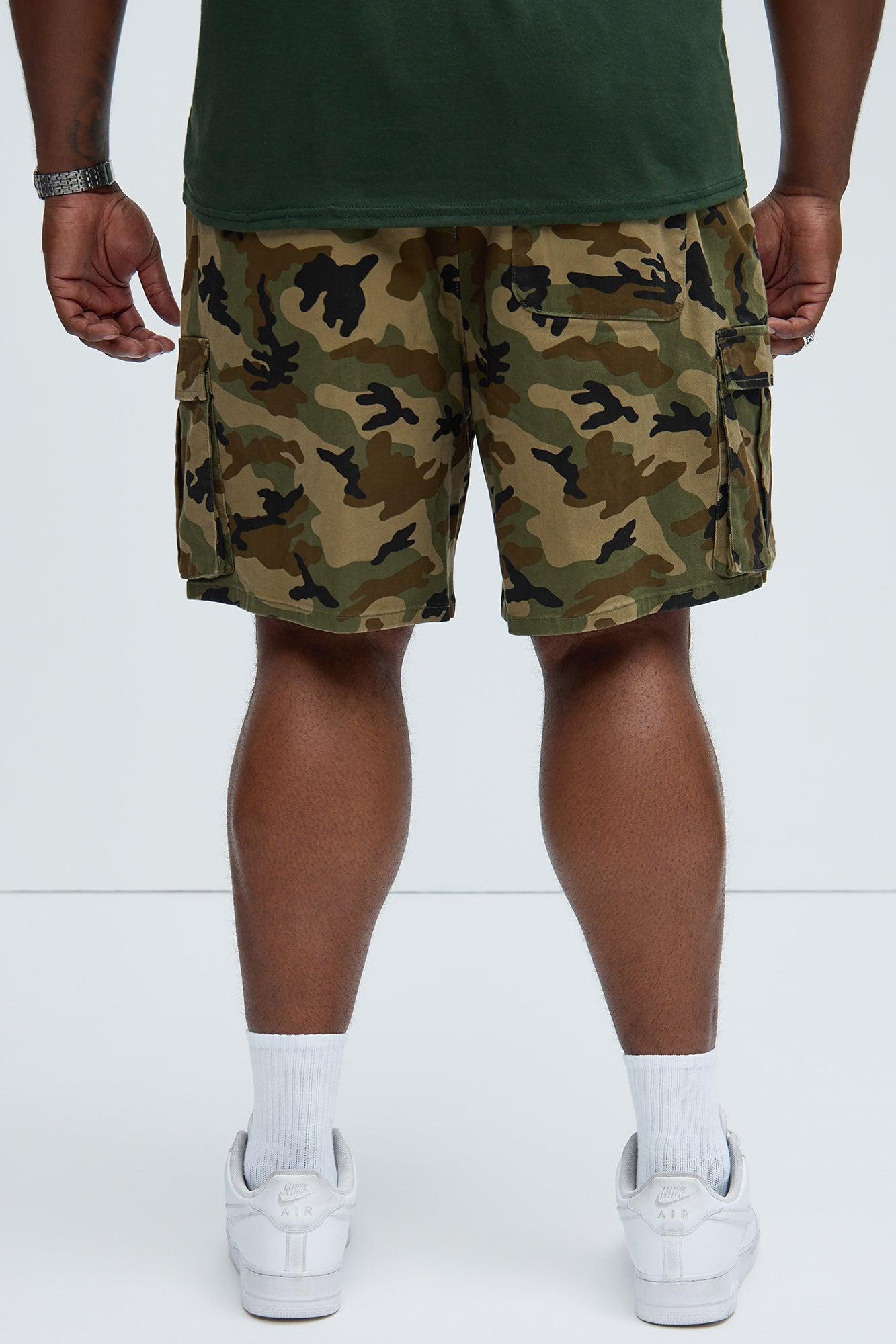 Twill Volley Cargo Shorts - Camouflage Product Image
