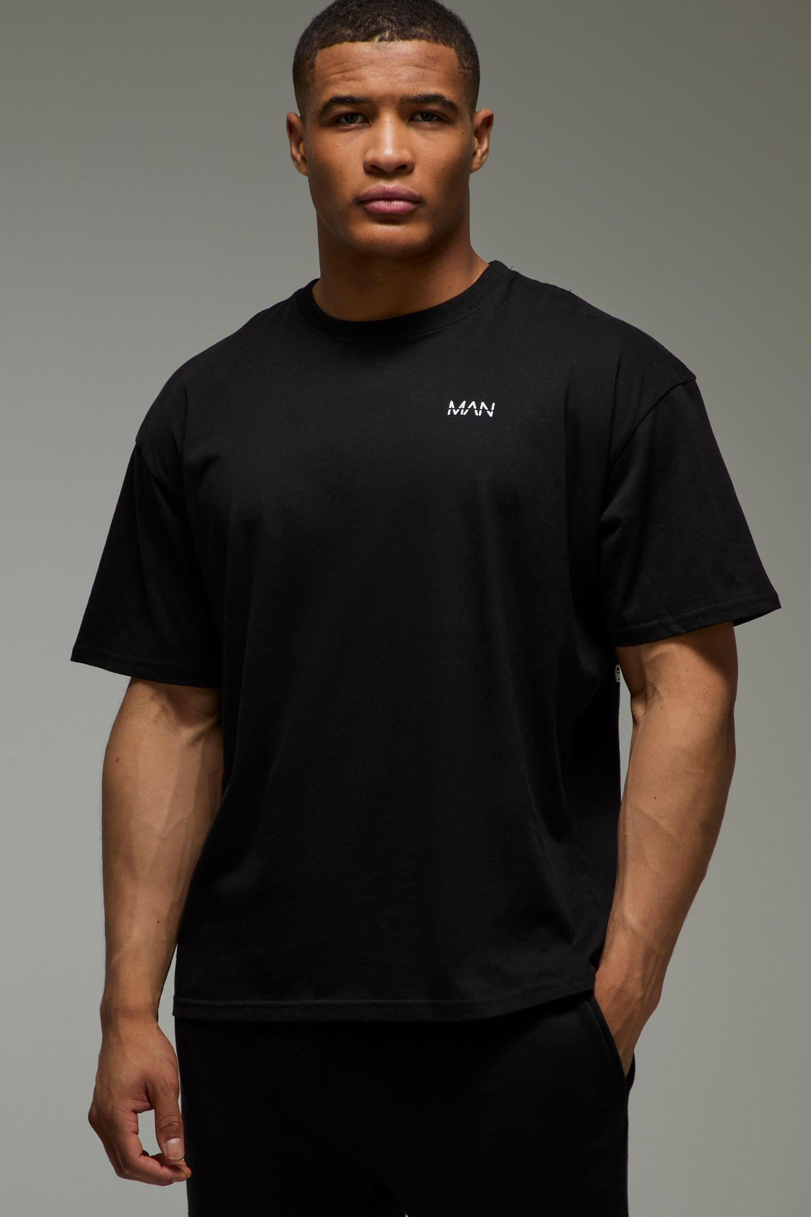 MAN Active Deadlift Oversized T-Shirt | boohooMAN USA Product Image