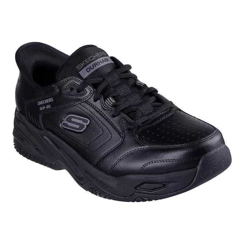 Skechers Hands Free Slip-ins® Relaxed Fit® Durham Delvor Men's Shoes, Size: 10 XW, Black Product Image