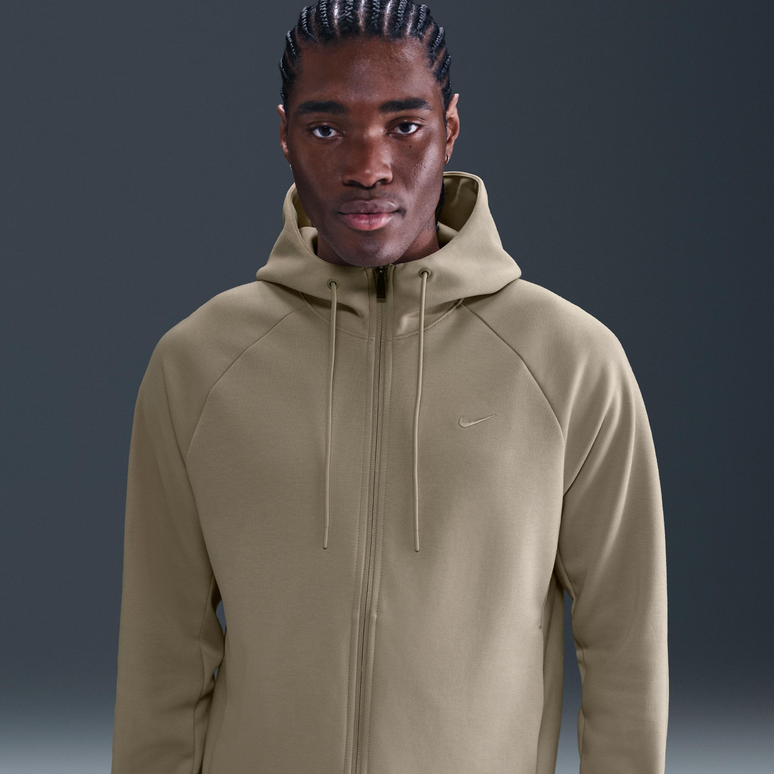 Nike Mens Primary Fleece Dri-FIT UV Full-Zip Performance Hoodie | FZ0967-251 Product Image