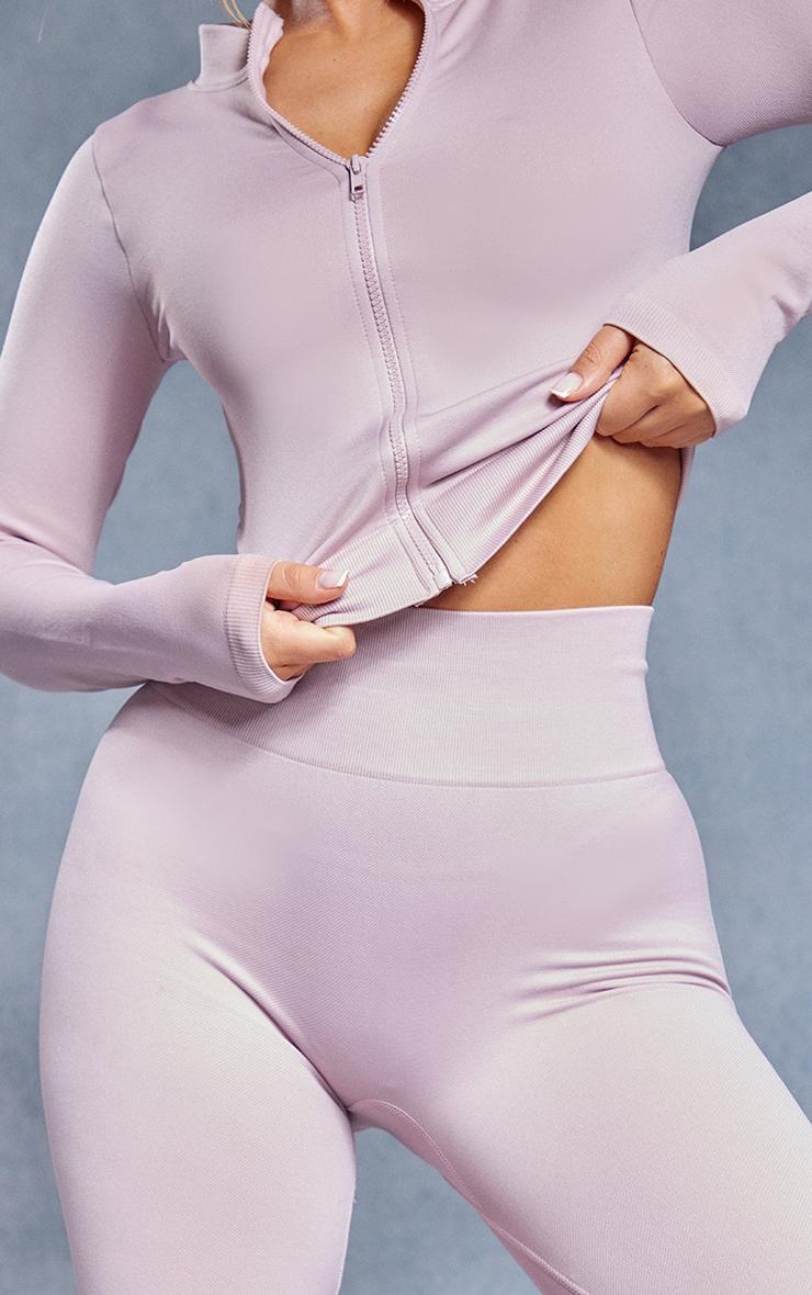 Dusty Pink Seamless High Waist Gym Leggings Product Image