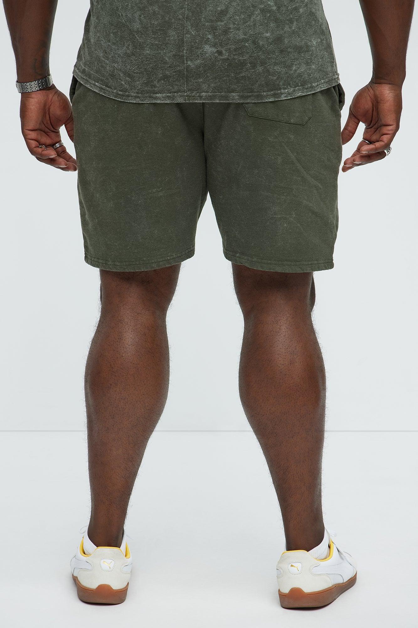 Self Paid Sweatshorts - Olive Male Product Image