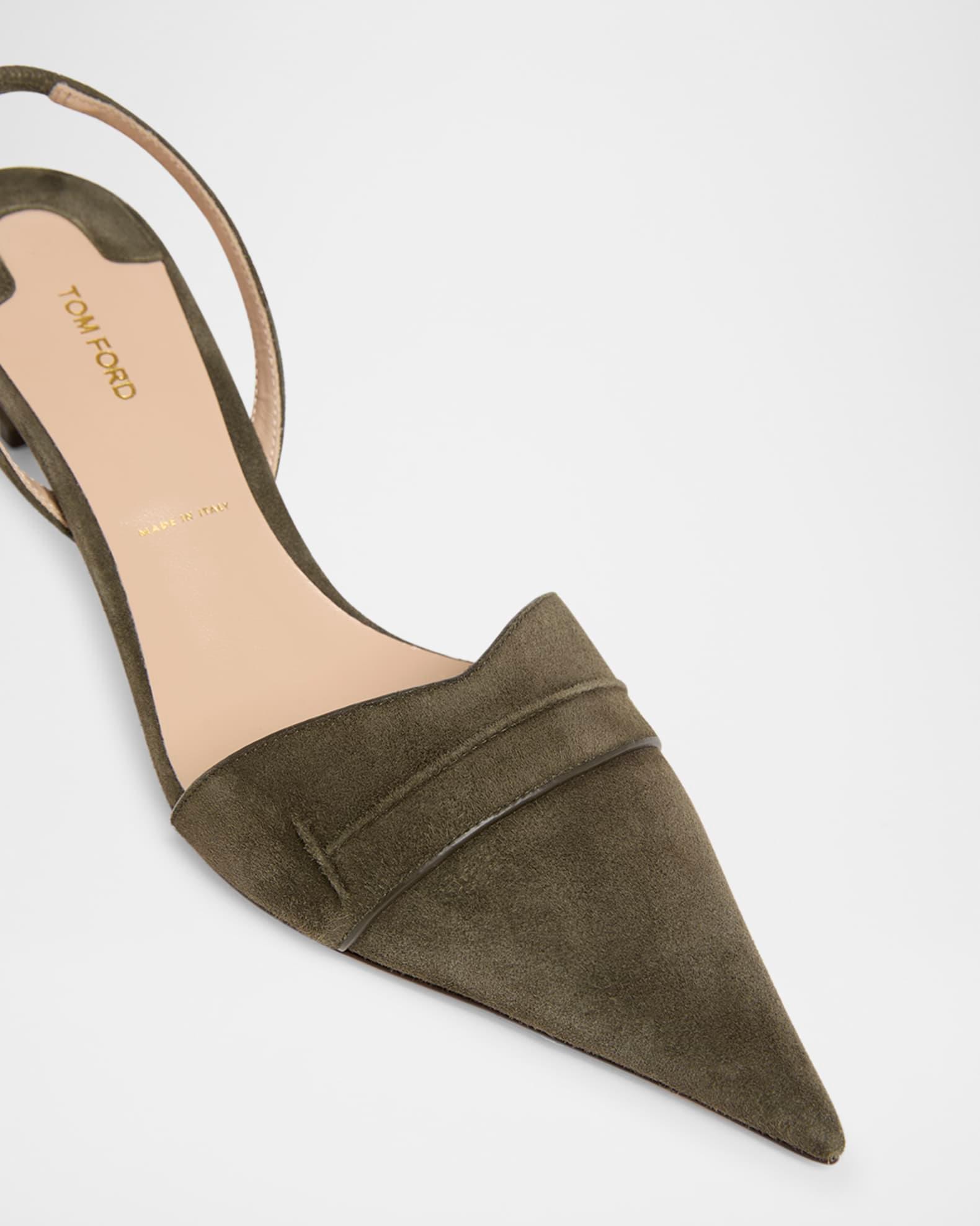 Eva Suede Slingback Pumps Product Image