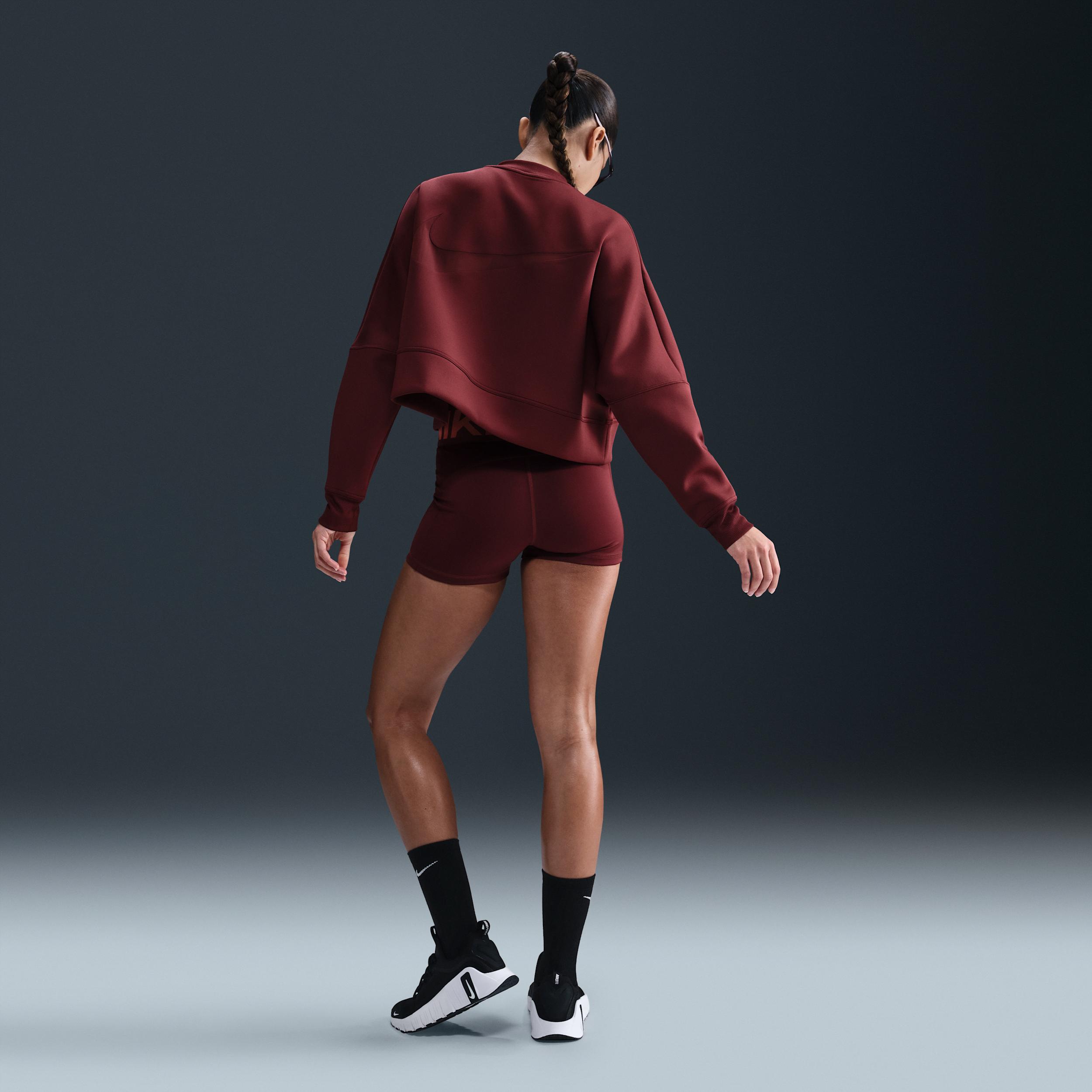 Nike Women's Prima Dri-FIT Oversized Crew-Neck Cropped Top Product Image