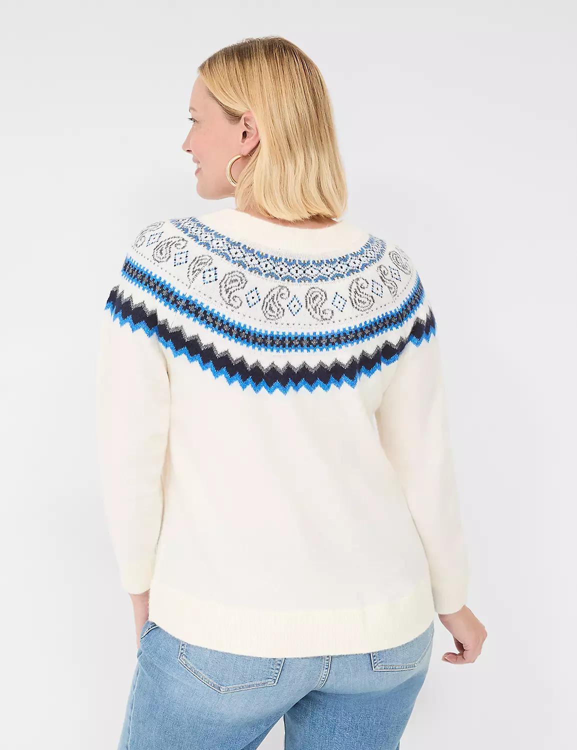 Fair Isle Crew-Neck Sweater Product Image