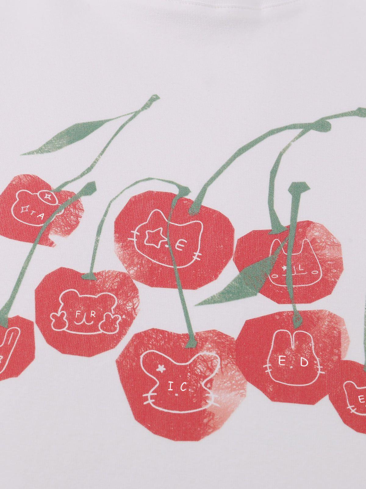 Aelfric Eden Cartoon Cherry Print Tee Female Product Image