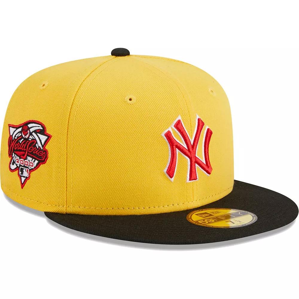 Men's New Era Yellow/Black New York Yankees Grilled 59FIFTY Fitted Hat, Size: 7 1/2 Product Image