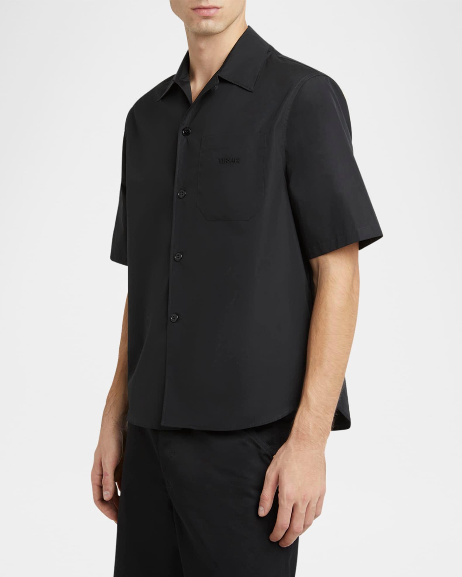 Men's Medusa Cameo Poplin Sport Shirt Product Image