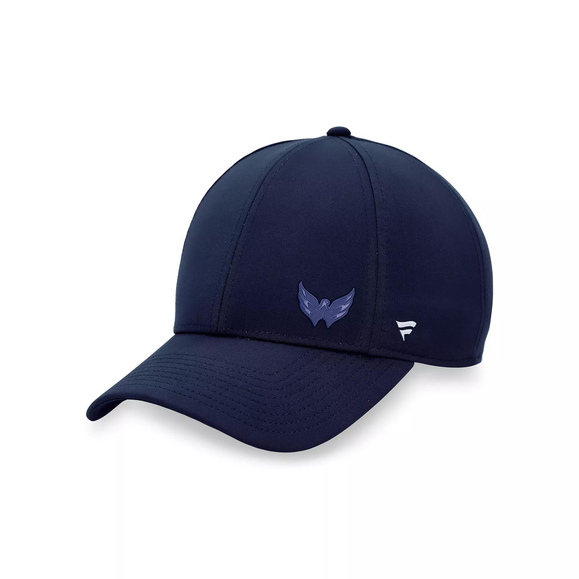 Women's Fanatics Branded Navy Washington Capitals Authentic Pro Road Structured Adjustable Hat, Blue Product Image
