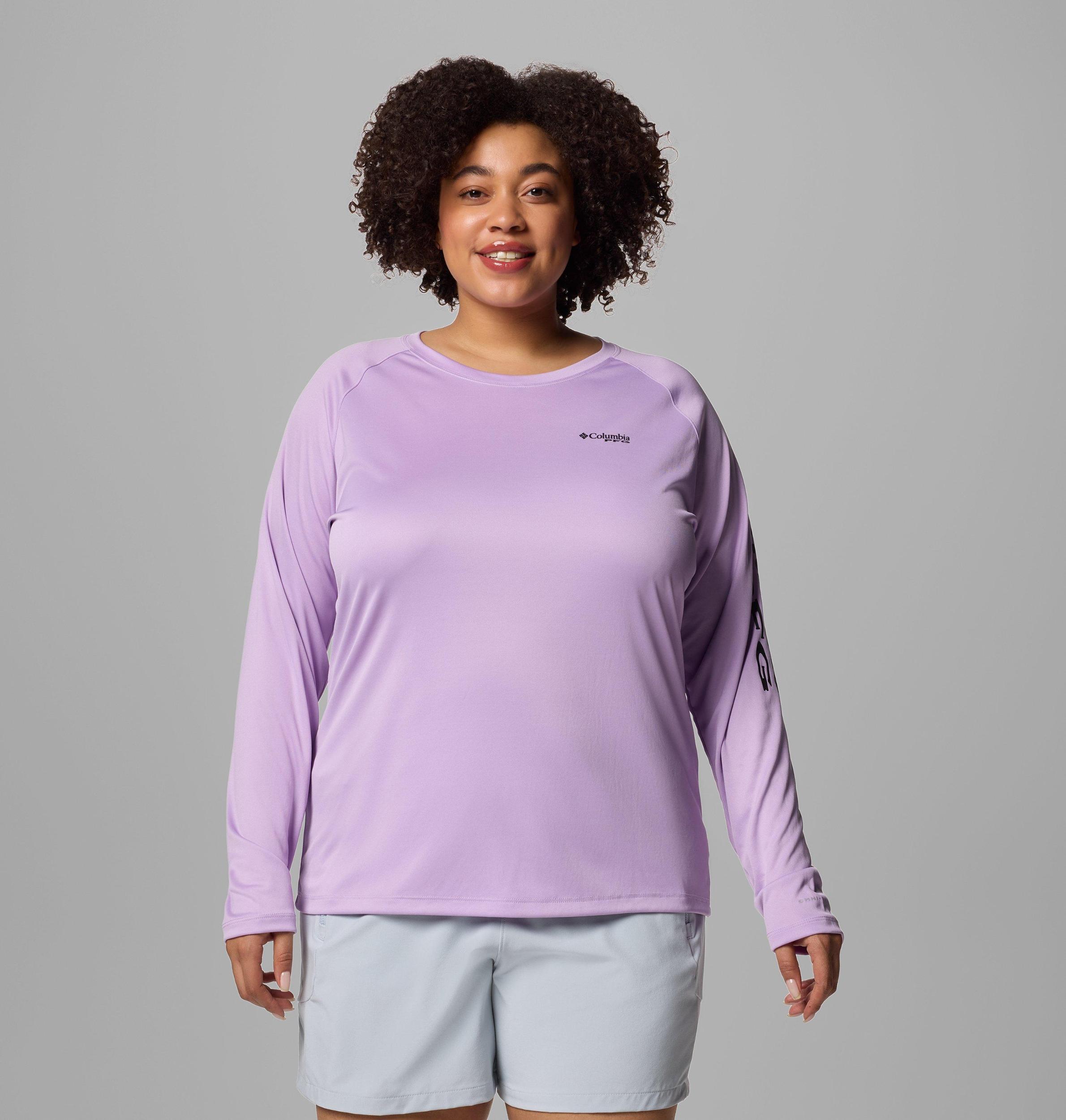 Columbia Womens PFG Tidal Tee II Long Sleeve Shirt - Plus Size- Product Image