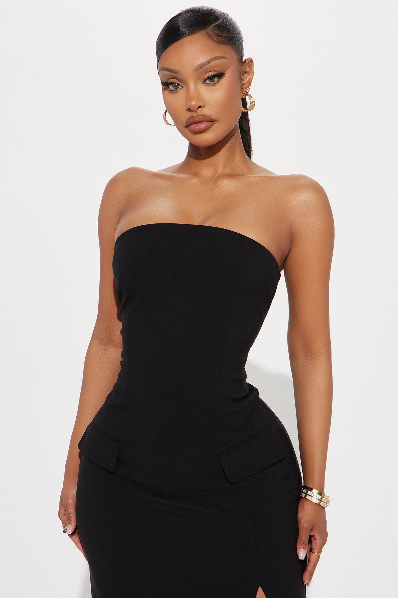 Tanya Maxi Tube Dress - Black Product Image