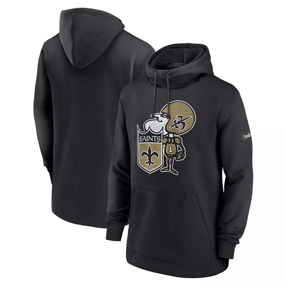 Men's Nike Black New Orleans Saints Classic Pullover Hoodie,  Product Image