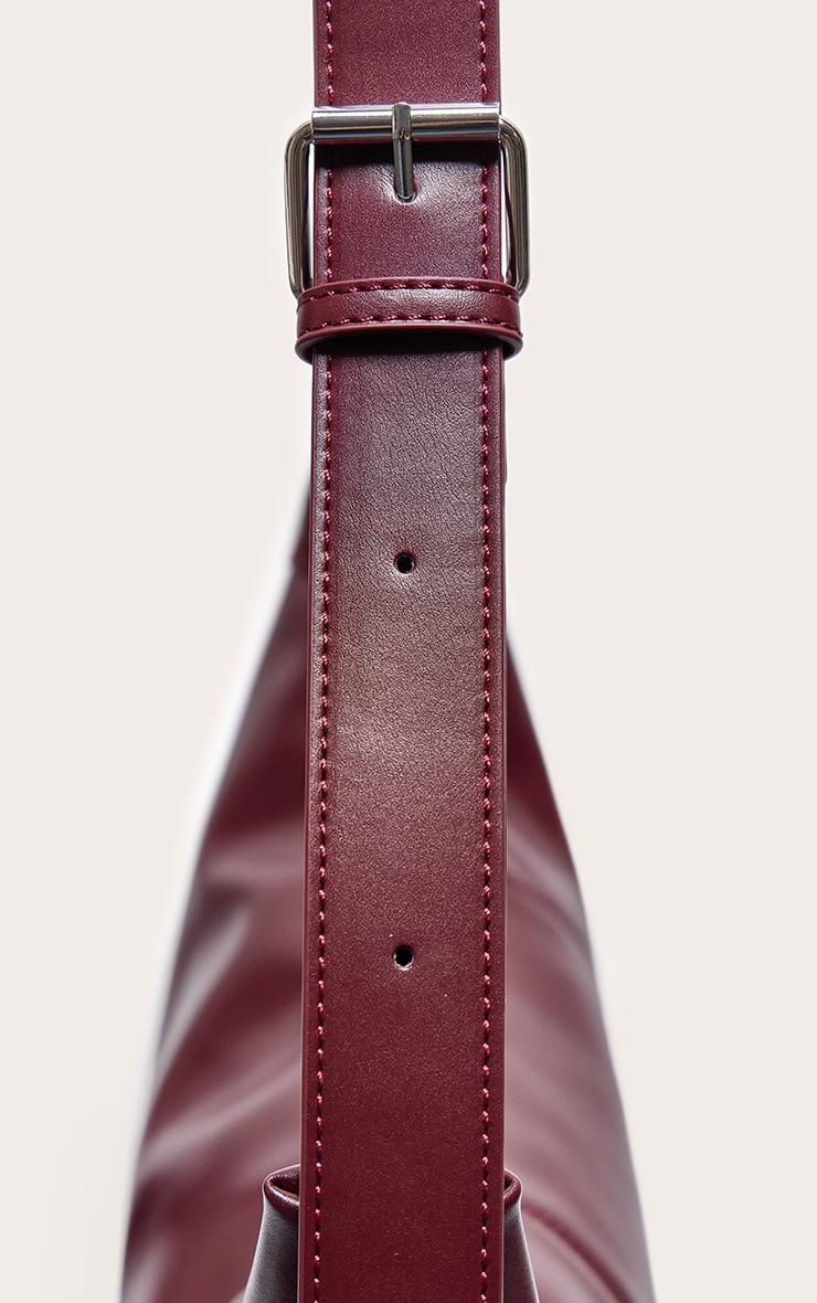 Burgundy Crescent Cross Body Bag Product Image