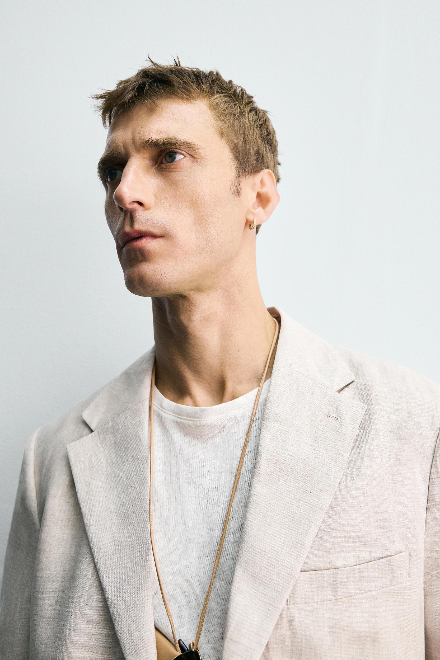 100% LINEN SUIT BLAZER Product Image