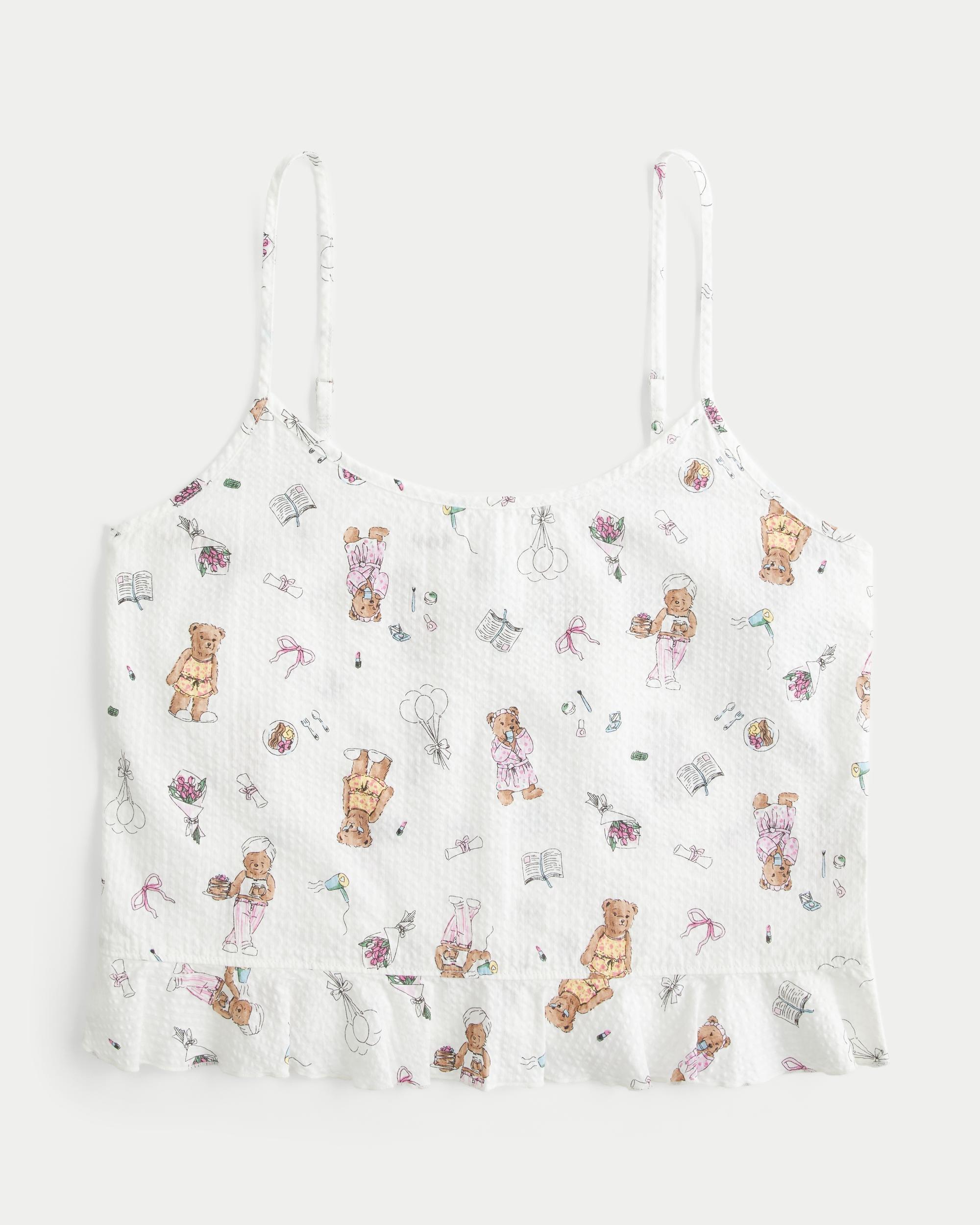 Ruffle Seersucker Sleep Tank Product Image